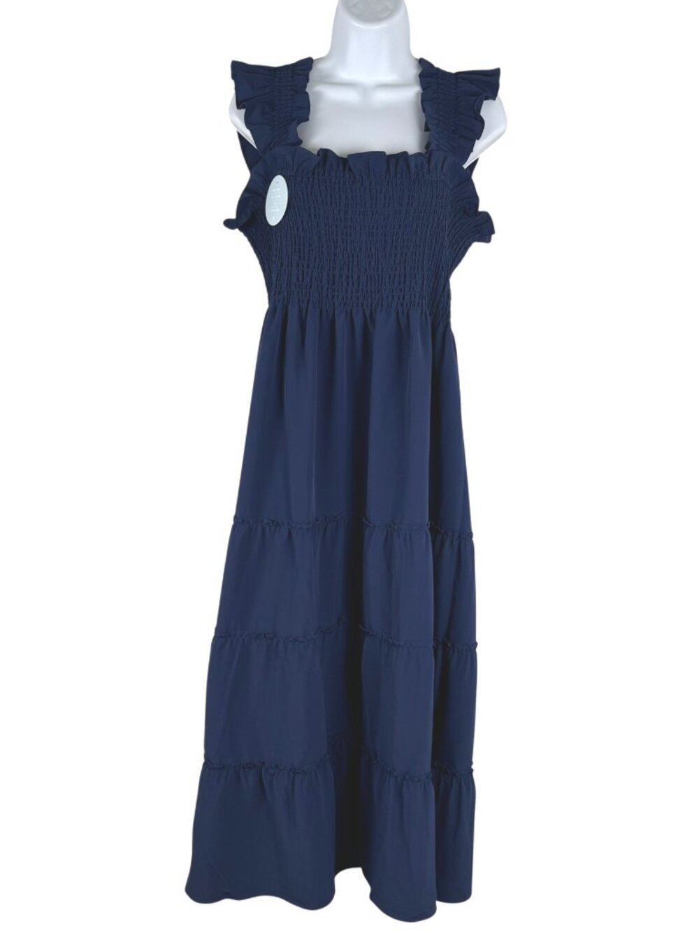 Hill House The Ellie Nap Dress XL Navy Blue Tiered Sleeveless NWT DR-1946